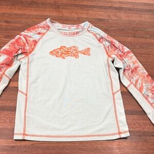 Realtree Fishing Aqua and Coral Long Sleeve Shirt